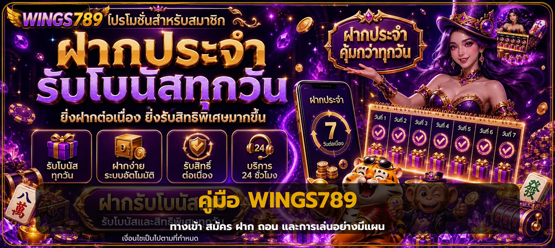 WINGS789 คู่มือสมัคร ฝากถอน และดูแลบัญชี